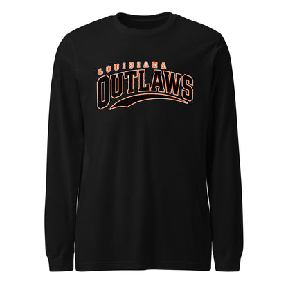 Performance | Long Sleeve Tee | Louisiana Outlaws | Vanguard Logo