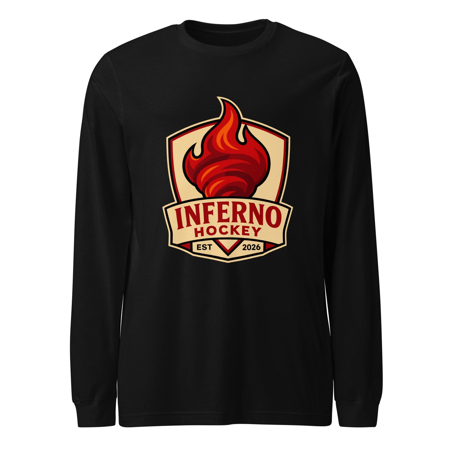 Performance | Long Sleeve Tee | Inferno Hockey | Crest Logo