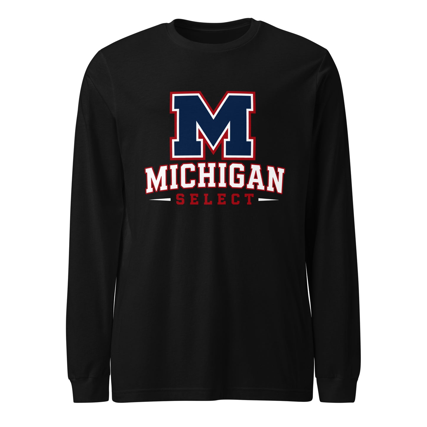 Performance | Long Sleeve Tee | Michigan Select Baseball | Emblem Logo