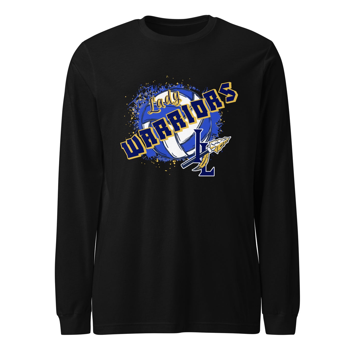 Performance | Long Sleeve Tee | Indian Land Middle School Volleyball | Vanguard Warriors Logo