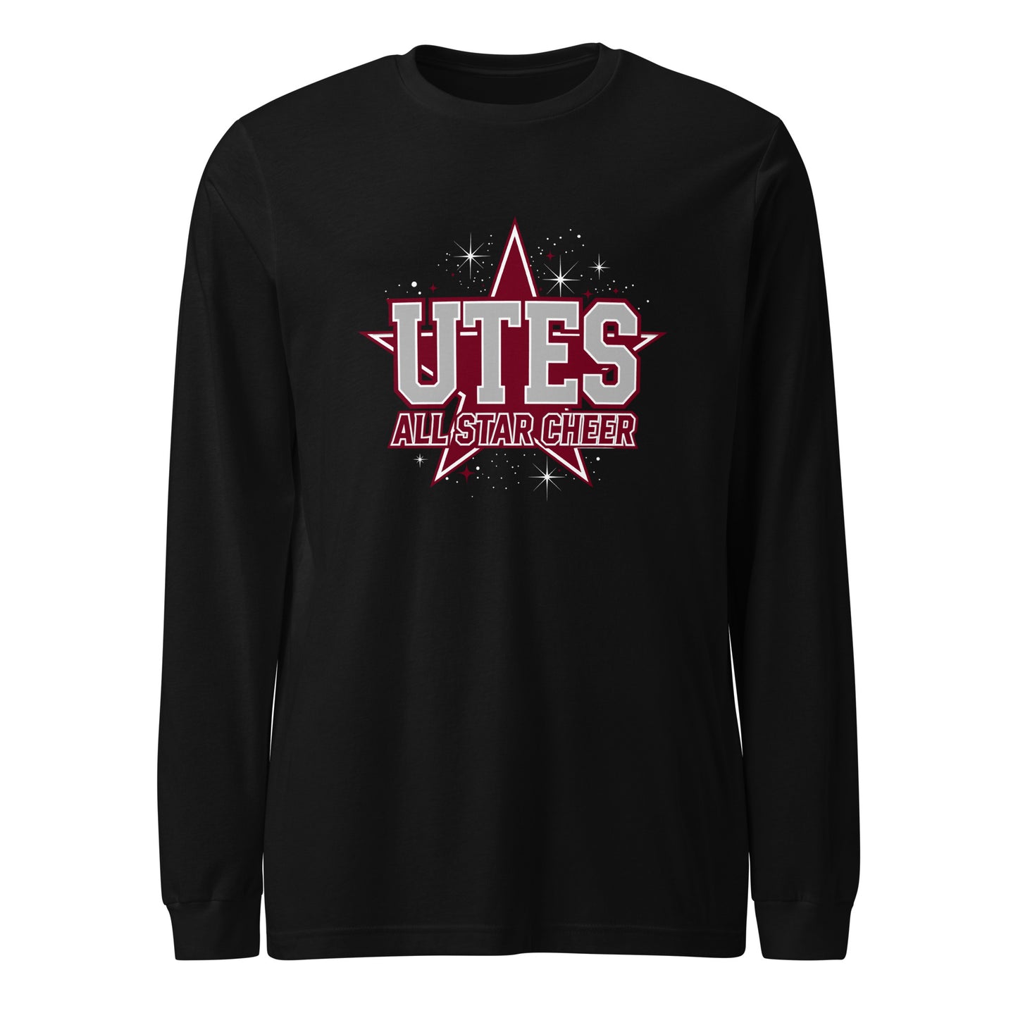 Performance | Long Sleeve Tee | Utes Allstar Cheer | Crest Logo