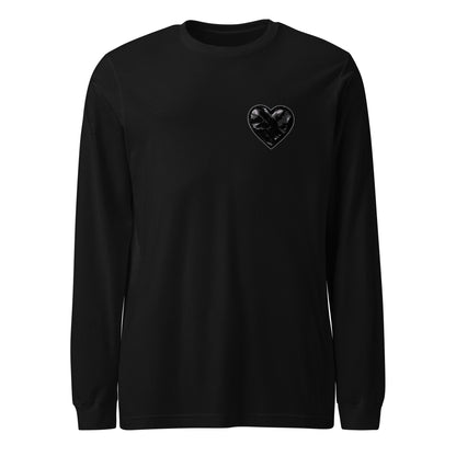 Performance | Long Sleeve Tee | Obsidian Heartbeat | Heart Crest Logo