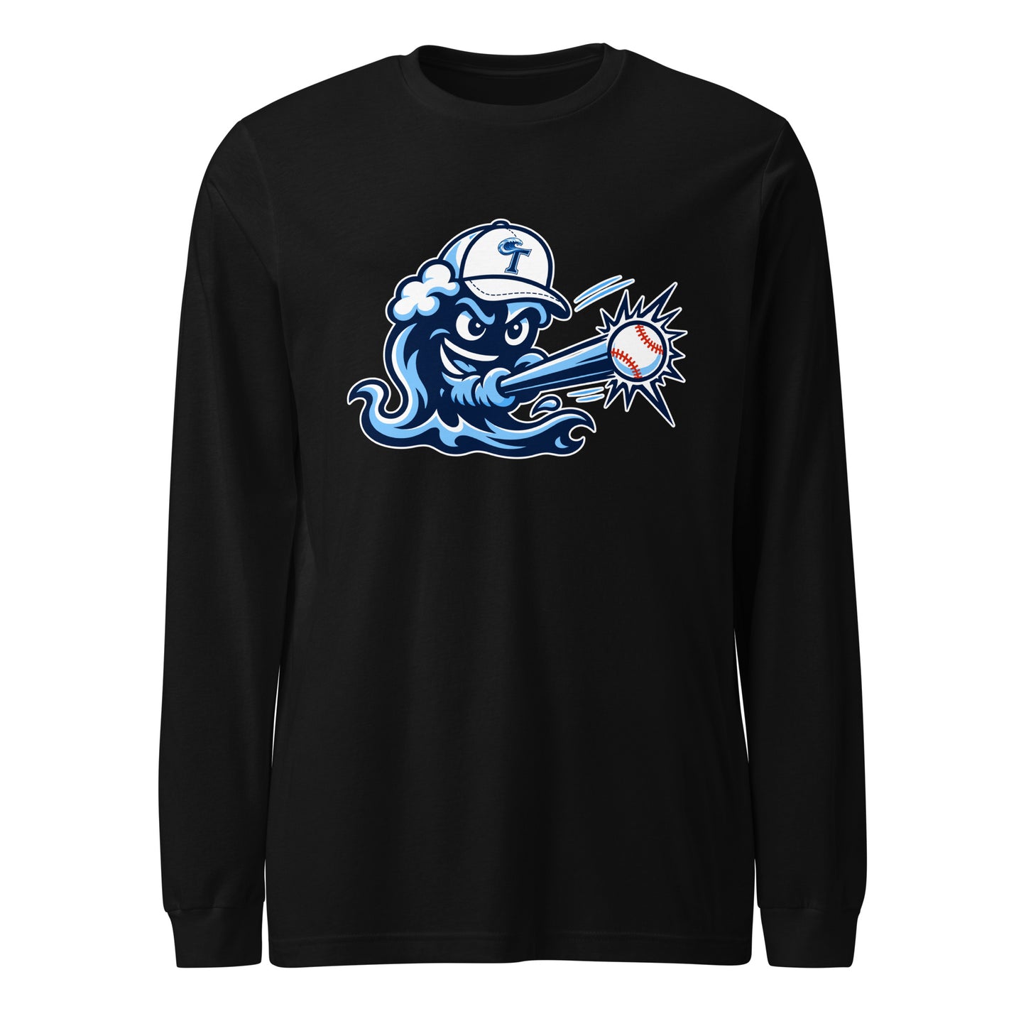 Performance | Long Sleeve Tee | Long Island Tides Baseball | Mascot Logo