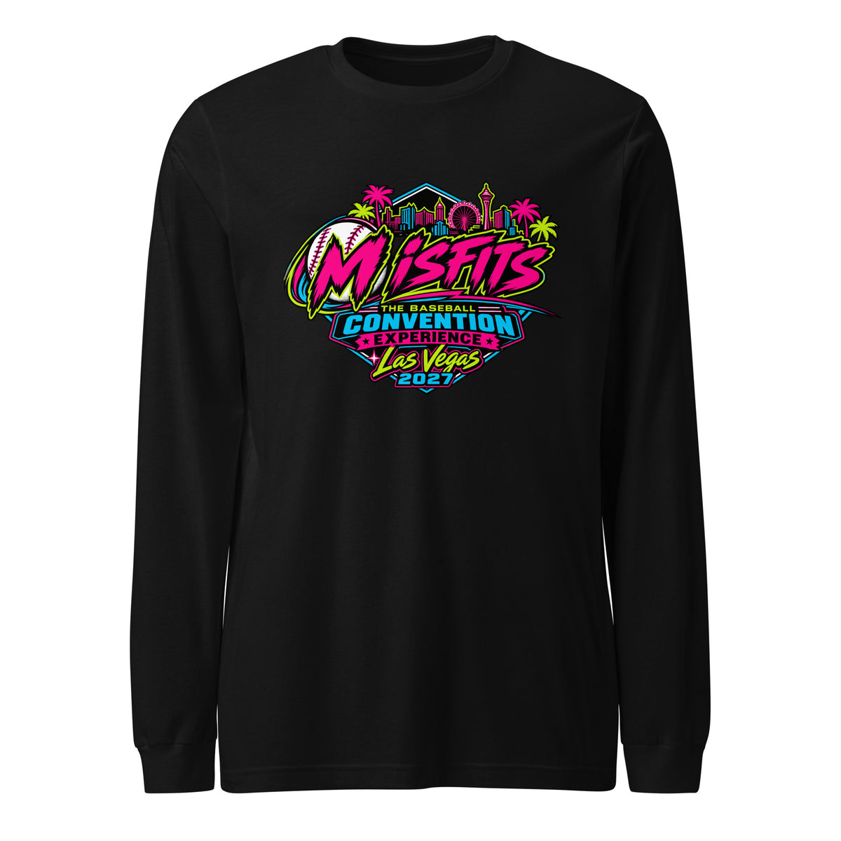 Performance | Long Sleeve Tee | Misfits Baseball | Crest Logo