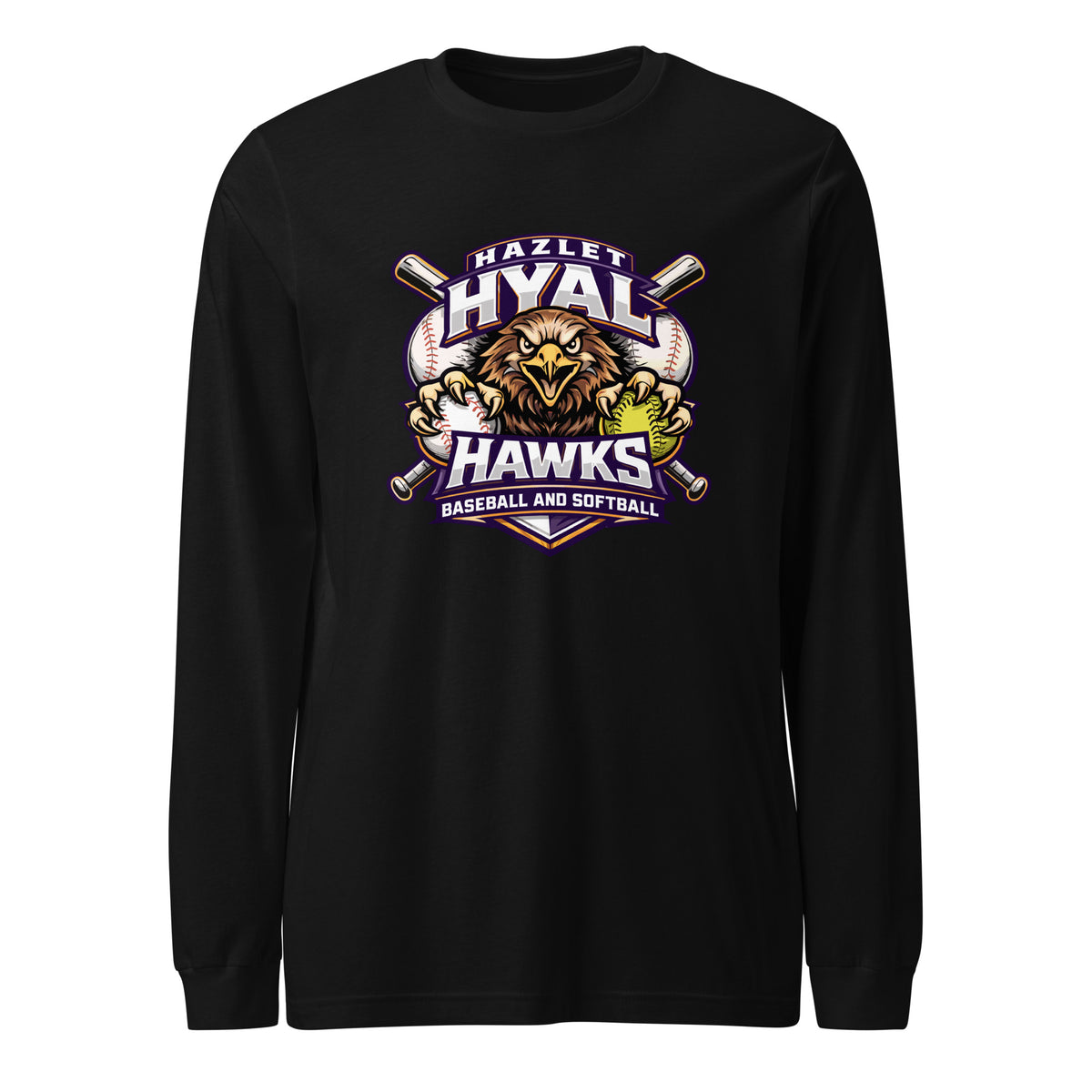 Performance | Long Sleeve Tee | HYAL Hawks | Emblem Logo
