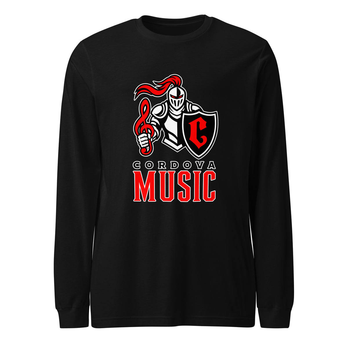 Performance | Long Sleeve Tee | Cordova High Music | Vanguard Logo