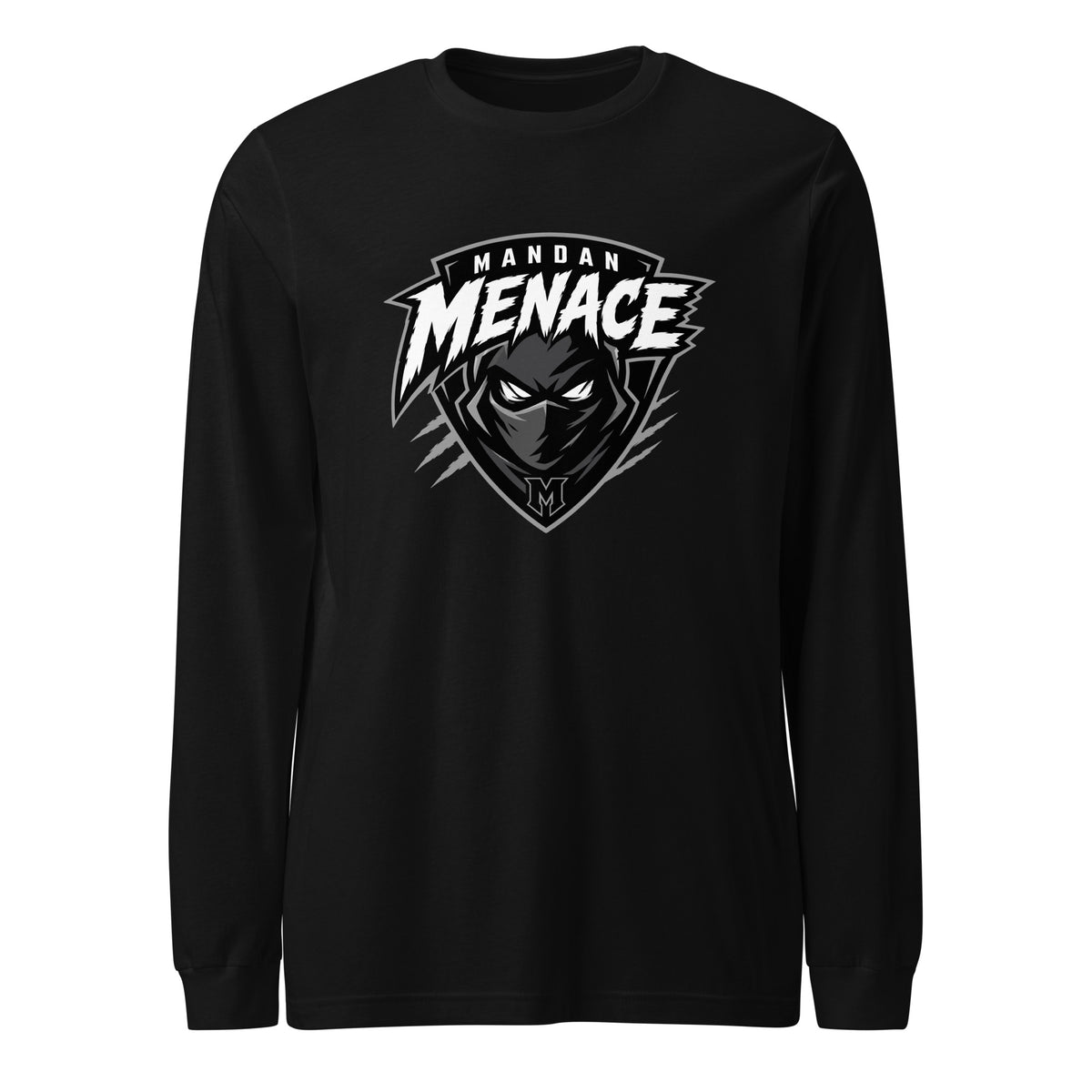 Performance | Long Sleeve Tee | Mandan Menace | Shield Logo