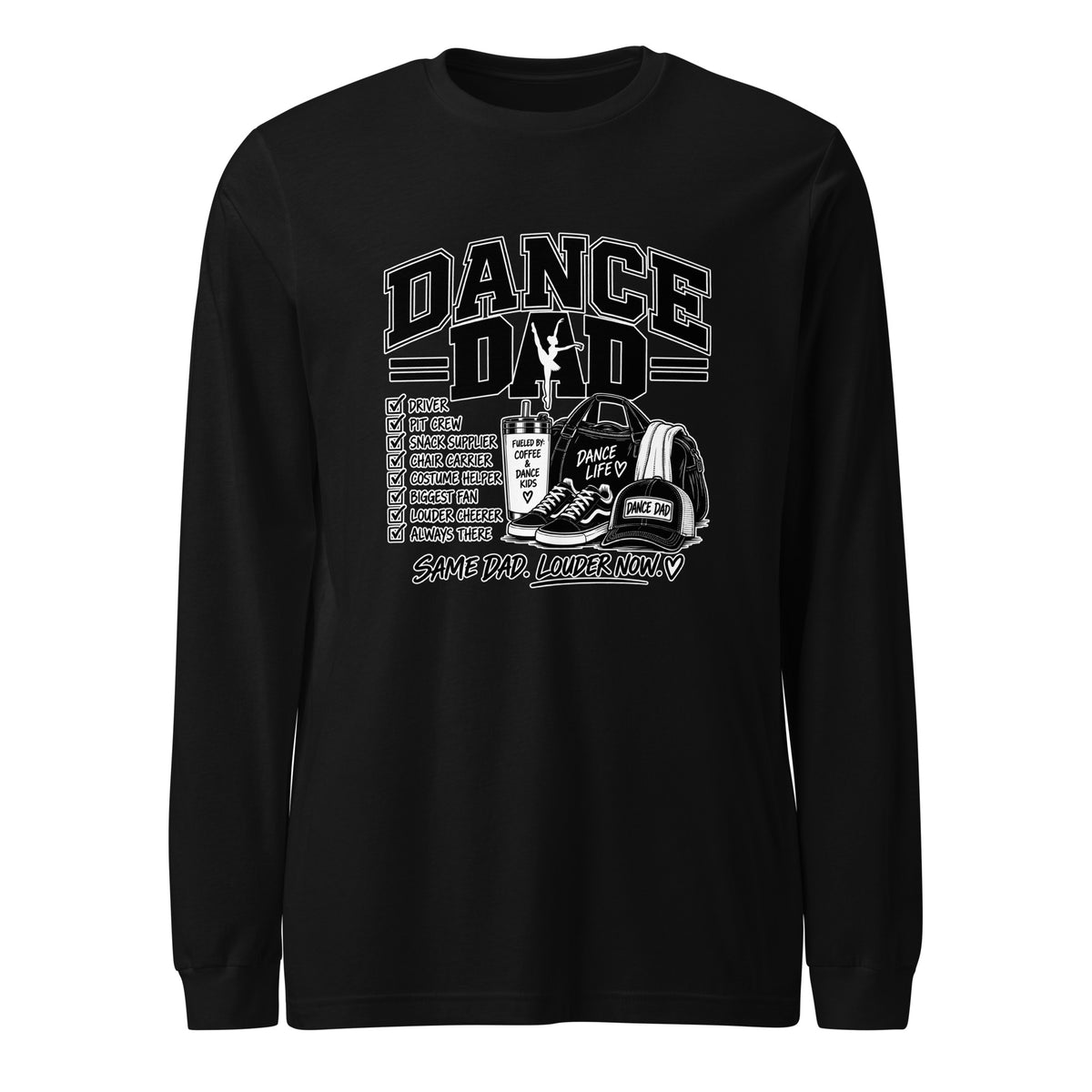 Performance | Long Sleeve Tee | Dance Life | Dad Crest Logo