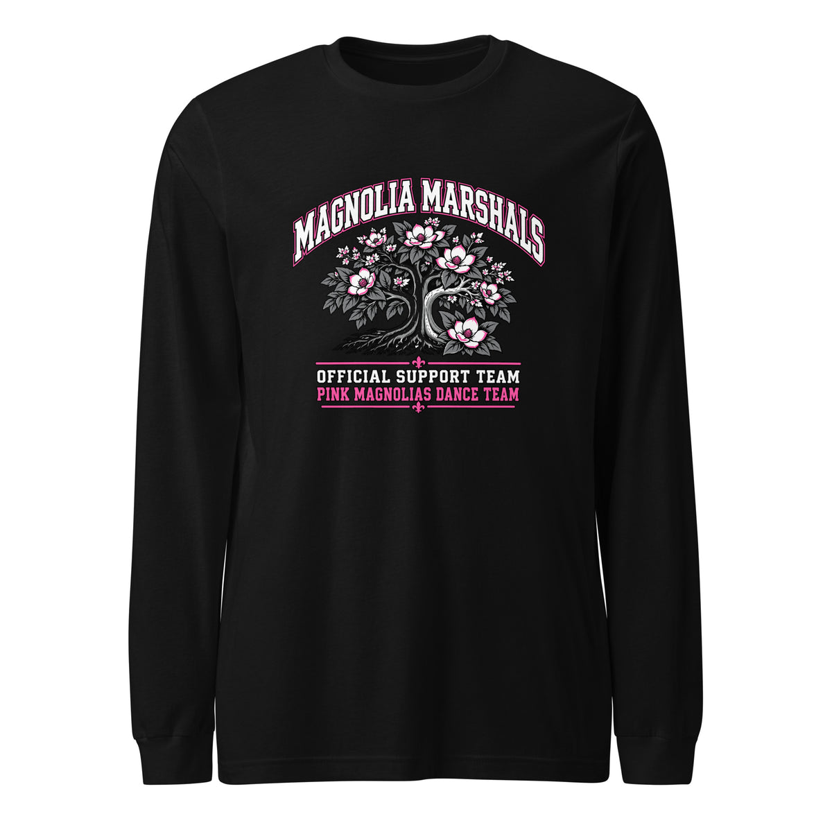 Performance | Long Sleeve Tee | Pink Magnolias Dance | Crest Logo