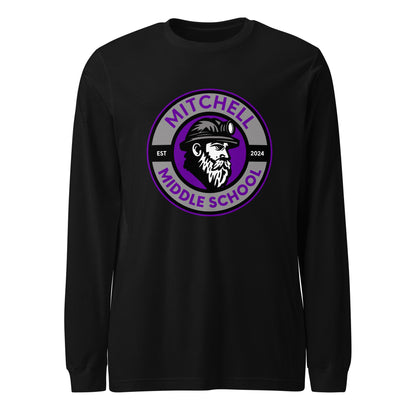 Performance | Long Sleeve Tee | Mitchell Middle School Softball | Badge Logo