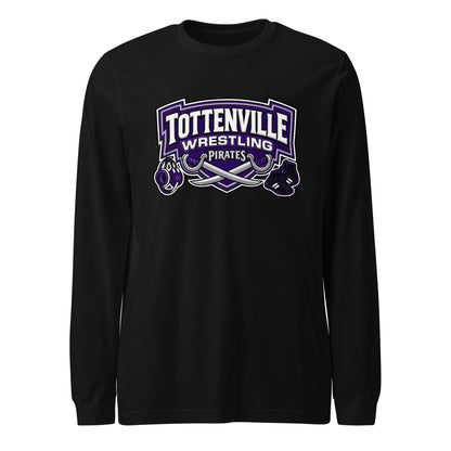 Performance | Long Sleeve Tee | Tottenville wrestling club | Vanguard Logo