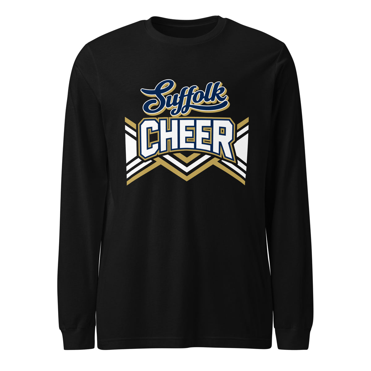 Performance | Long Sleeve Tee | Suffolk University Cheerleading | Vanguard Logo