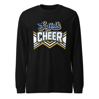 Performance | Long Sleeve Tee | Suffolk University Cheerleading | Vanguard Logo