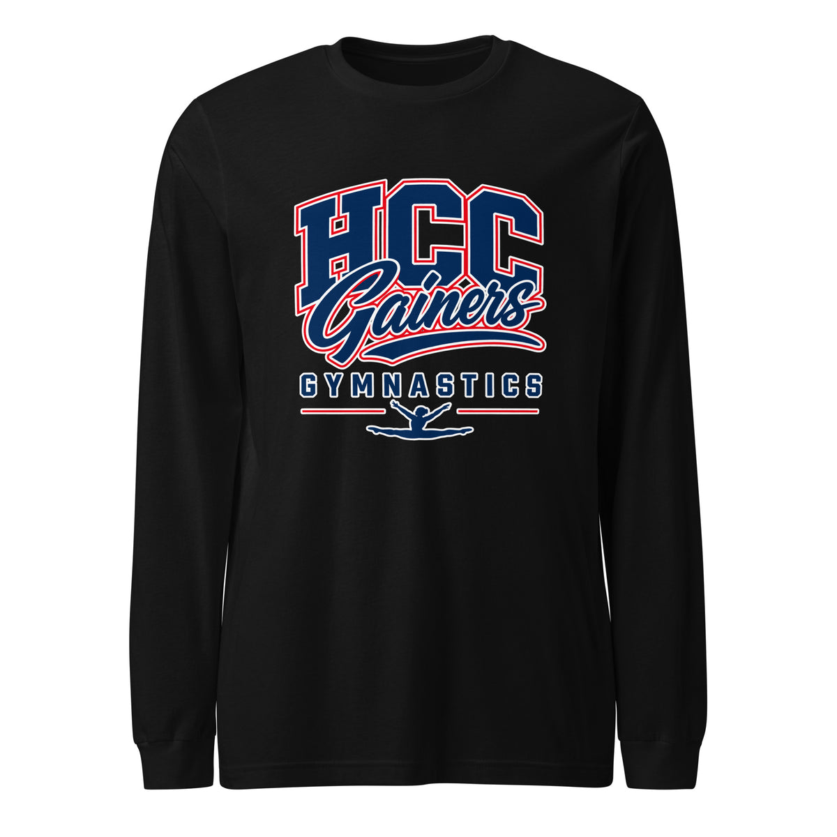 Performance | Long Sleeve Tee | HCC Gymnastics | Apex Logo