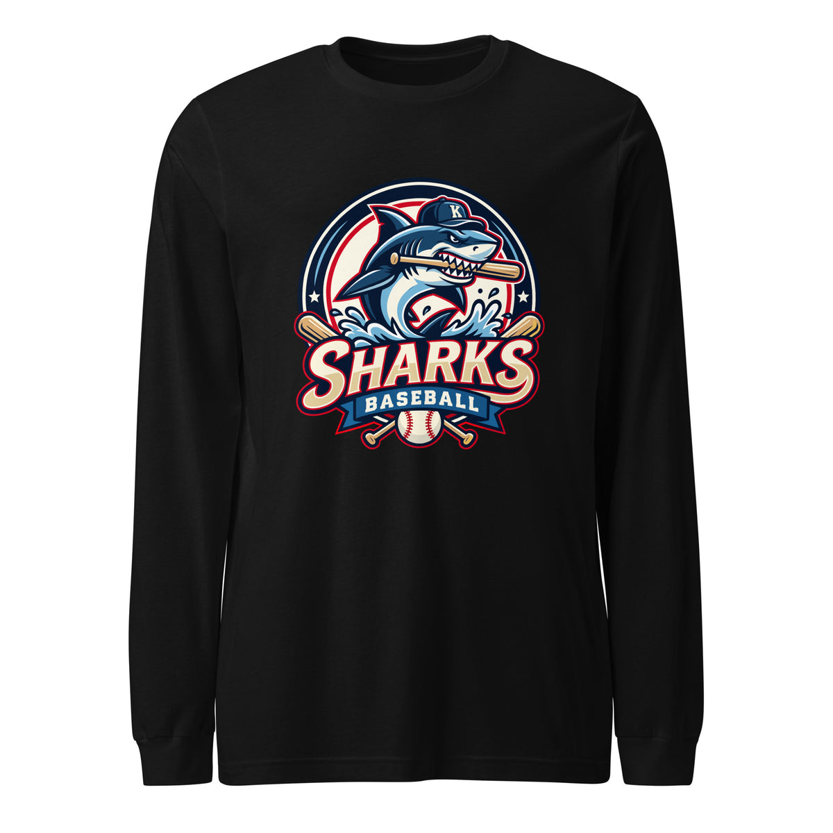 Performance | Long Sleeve Tee | Sharks Diamond Sports | Emblem Logo