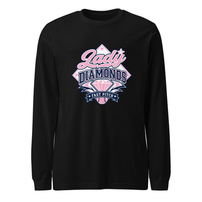 Performance | Long Sleeve Tee | Lady Diamonds | Emblem Logo