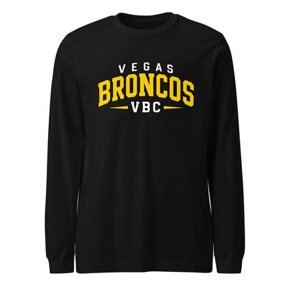 Performance | Long Sleeve Tee | Vegas Broncos VBC | Athletics Logo