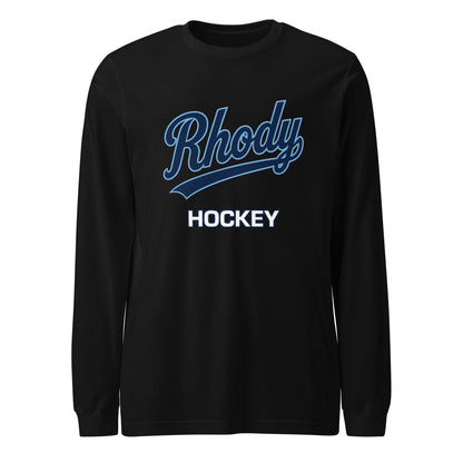 Performance | Long Sleeve Tee | URI Men’s Hockey | Athletics Logo