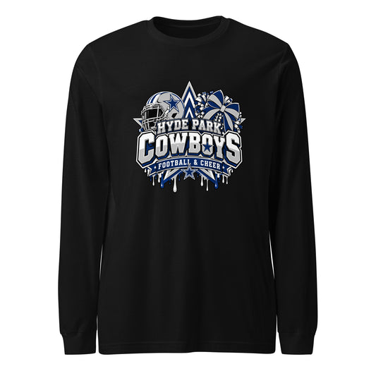 Performance | Long Sleeve Tee | Hyde Park Cowboys | Crest Logo