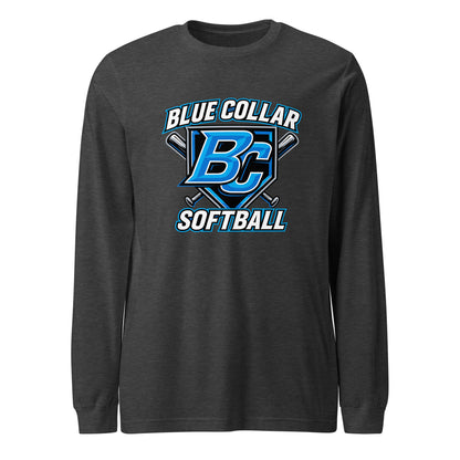 Performance | Long Sleeve Tee | Blue Collar Softball 2034 | Shield Logo