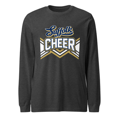 Performance | Long Sleeve Tee | Suffolk University Cheerleading | Vanguard Logo