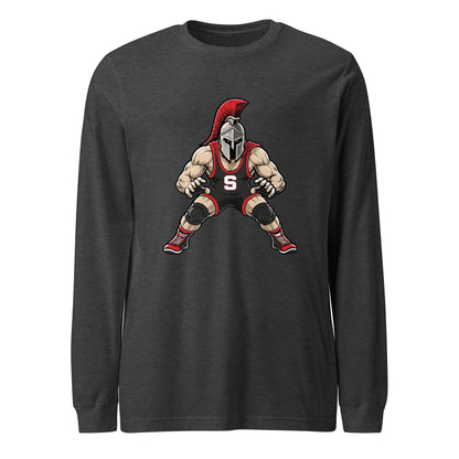 Performance | Long Sleeve Tee | Spartan Wrestling Club | Mascot Logo