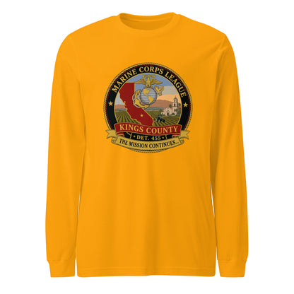 Performance | Long Sleeve Tee | Marine Corps League kings County Det 455 | Shield Logo