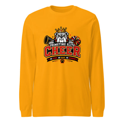 Performance | Long Sleeve Tee | PTE Bulldog Cheer | Crest Logo