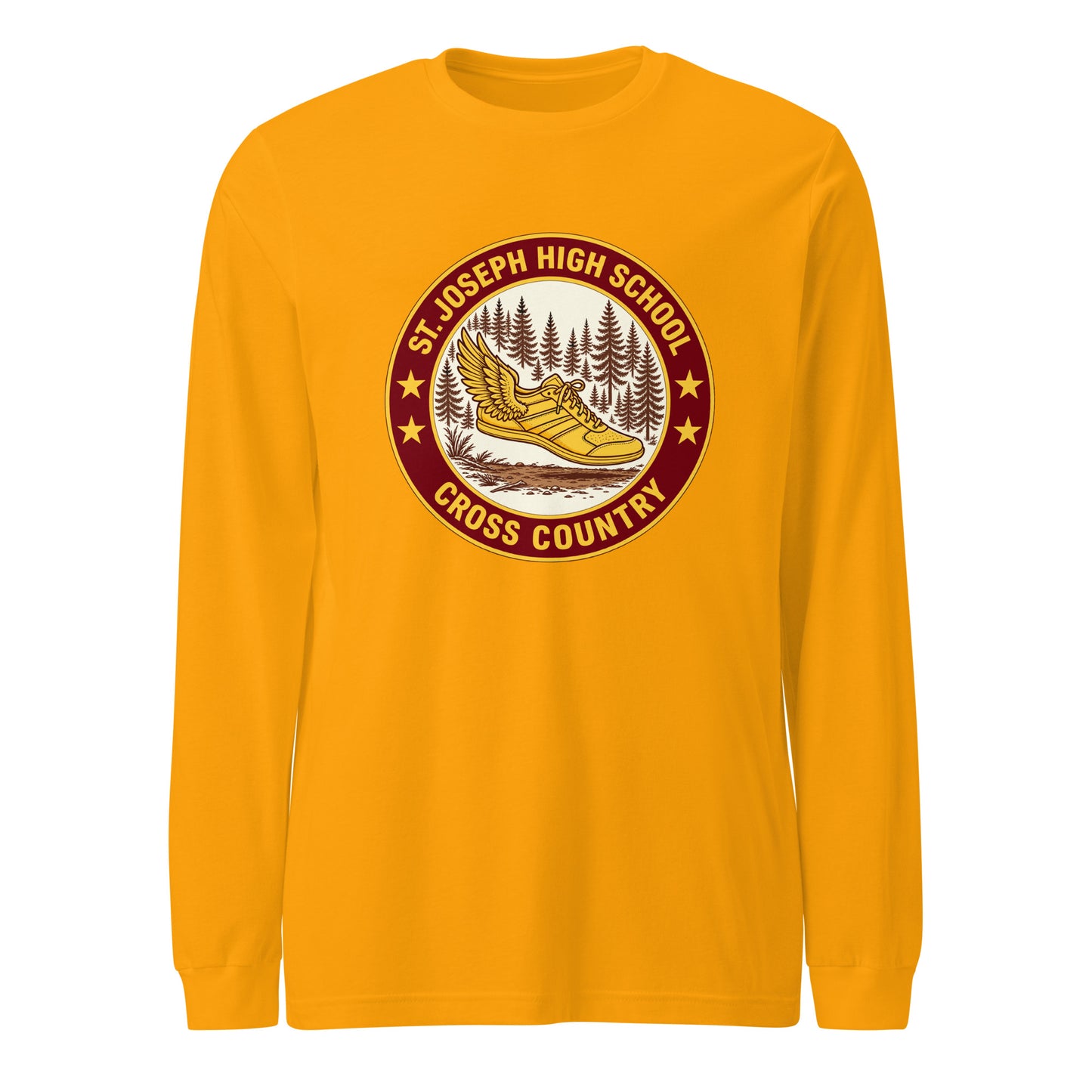 Performance | Long Sleeve Tee | St. Joseph High School - Cross Country | Badge Logo