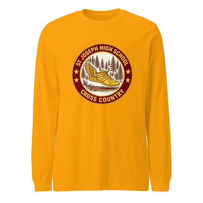 Performance | Long Sleeve Tee | St. Joseph High School - Cross Country | Badge Logo