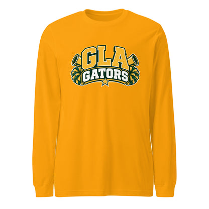 Performance | Long Sleeve Tee | GLA Gators Cheer Team | Crest Logo