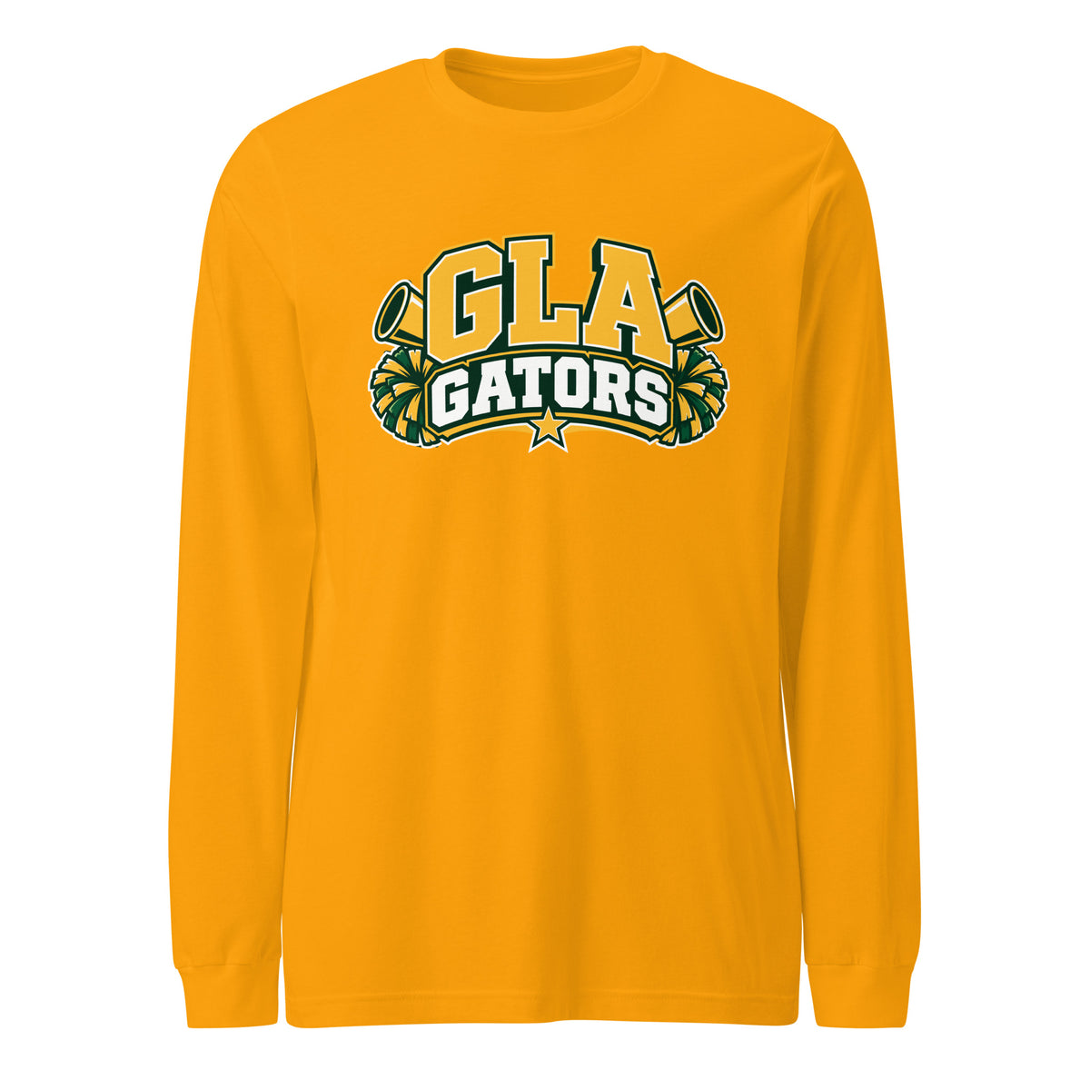 Performance | Long Sleeve Tee | GLA Gators Cheer Team | Crest Logo