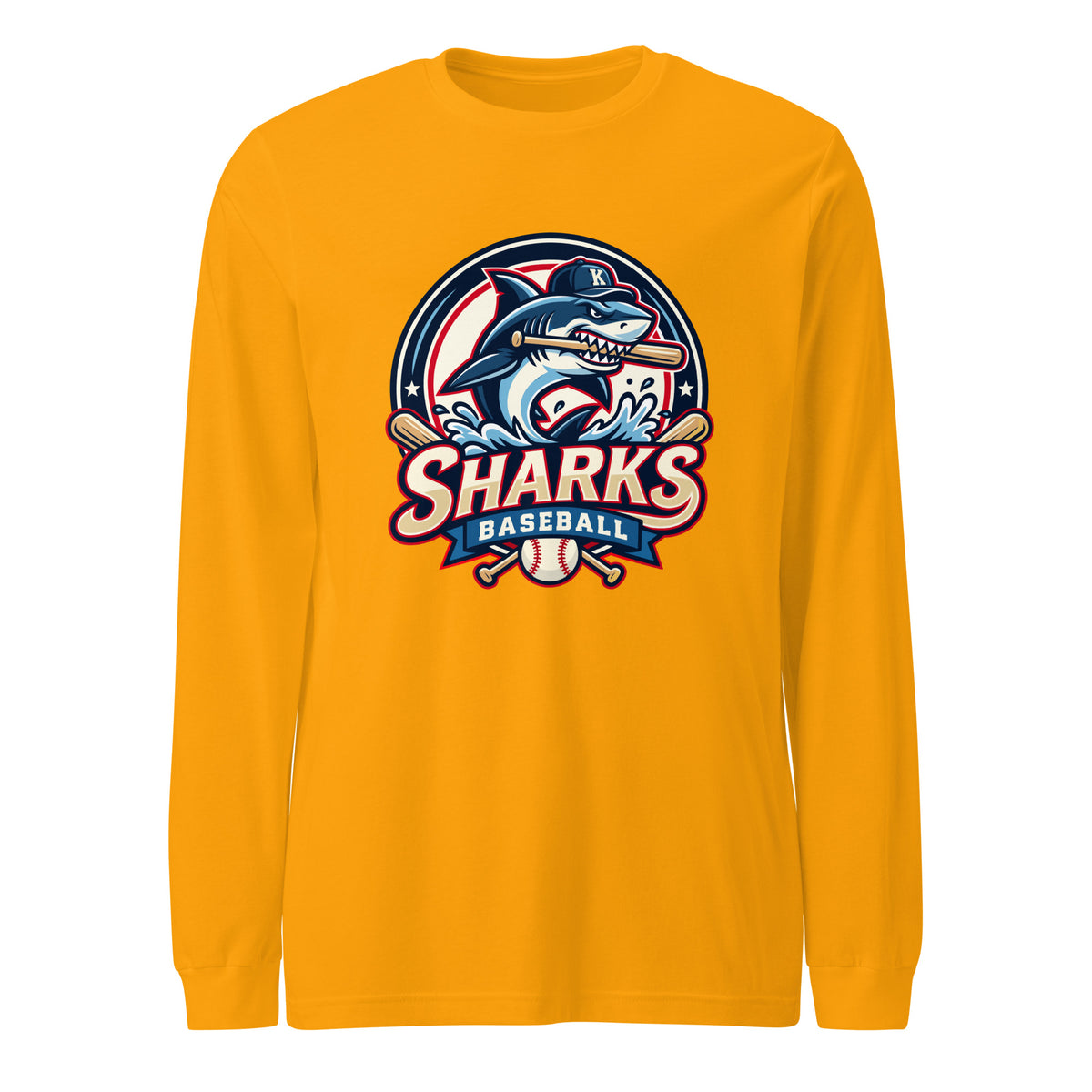 Performance | Long Sleeve Tee | Sharks Diamond Sports | Emblem Logo