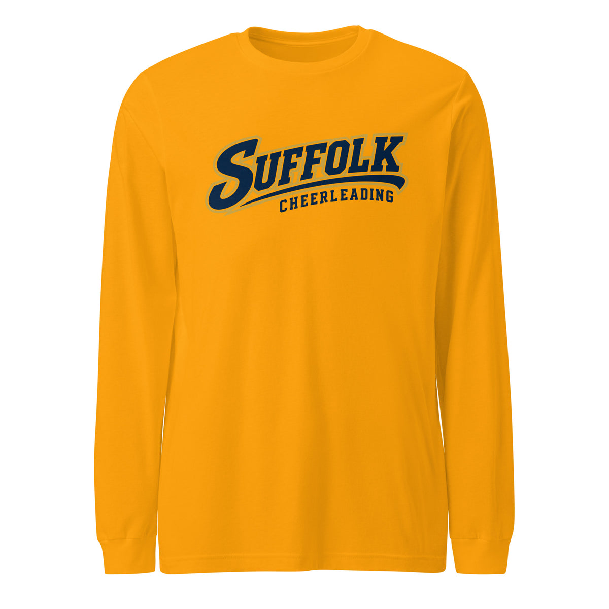 Performance | Long Sleeve Tee | Suffolk University Cheerleading | Athletics Logo