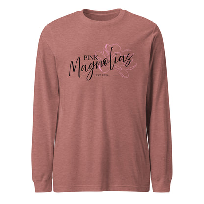 Performance | Long Sleeve Tee | Pink Magnolias Dance | Lettermark Logo