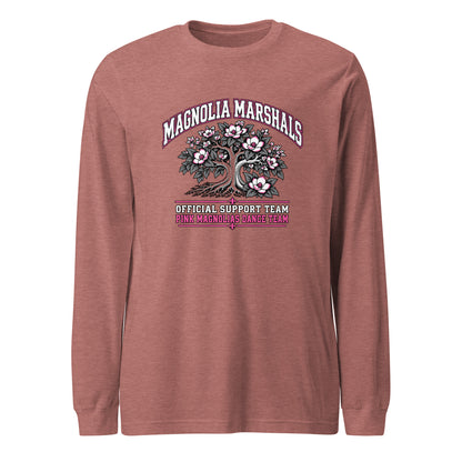 Performance | Long Sleeve Tee | Pink Magnolias Dance | Crest Logo