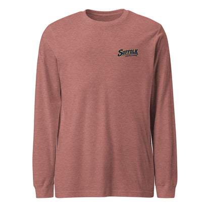 Performance | Long Sleeve Tee | Suffolk University Cheerleading | Athletics Logo