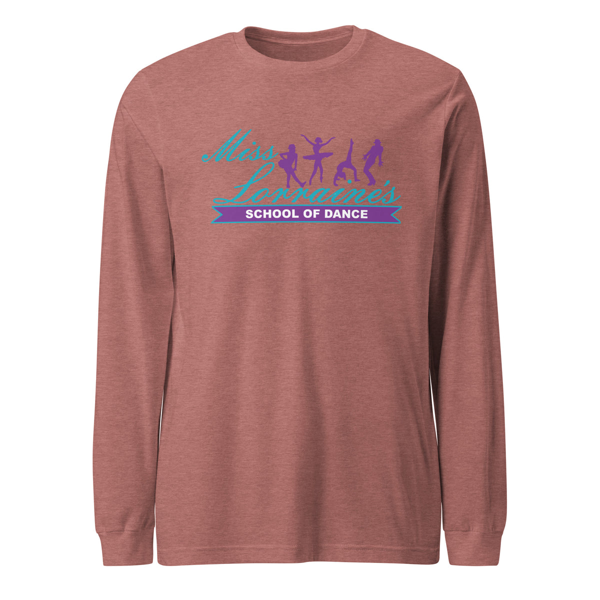 Performance | Long Sleeve Tee | Miss Lorraine’s School of Dance | Crest Logo