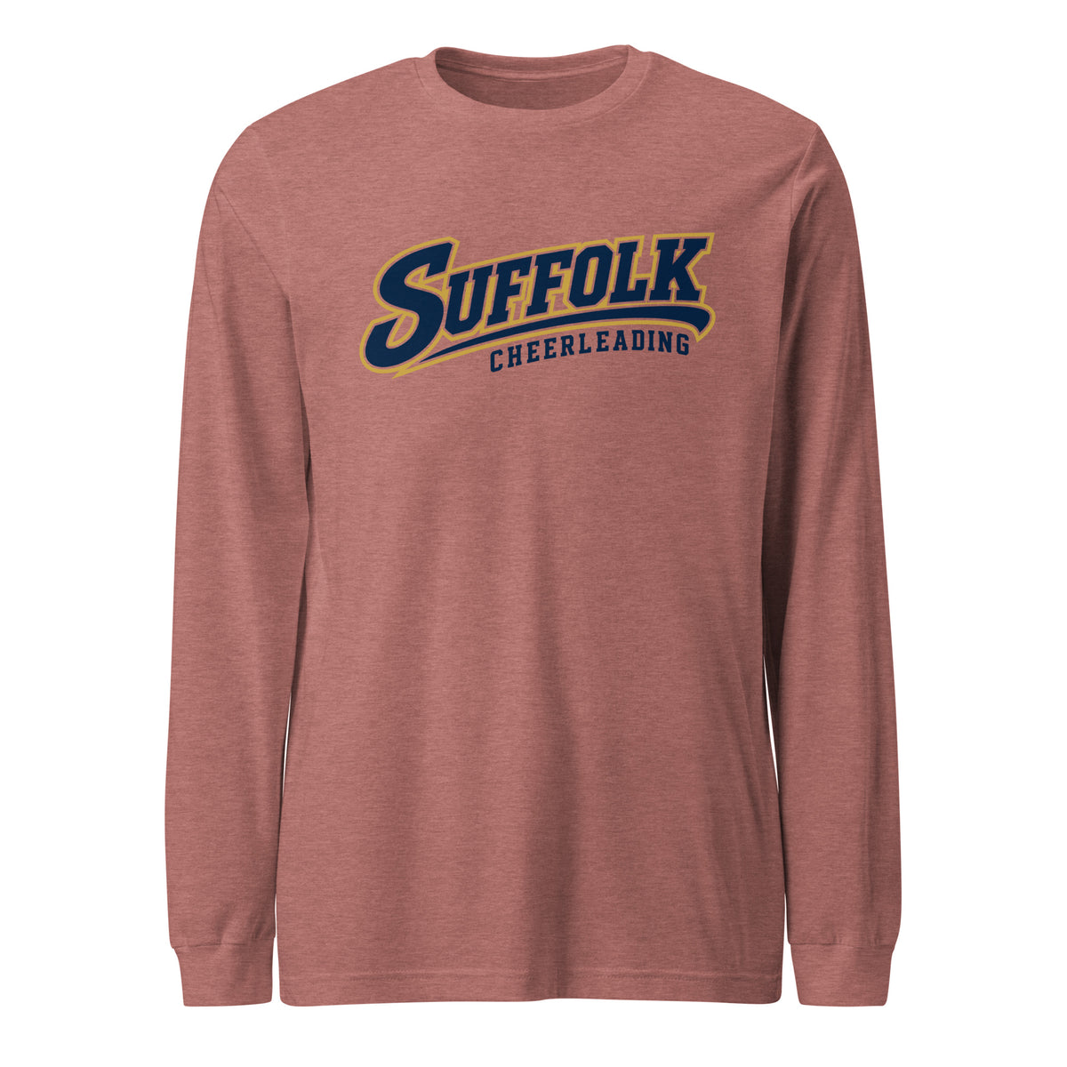 Performance | Long Sleeve Tee | Suffolk University Cheerleading | Athletics Logo