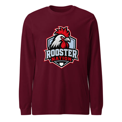 Performance | Long Sleeve Tee | Rooster Nation | Shield Logo