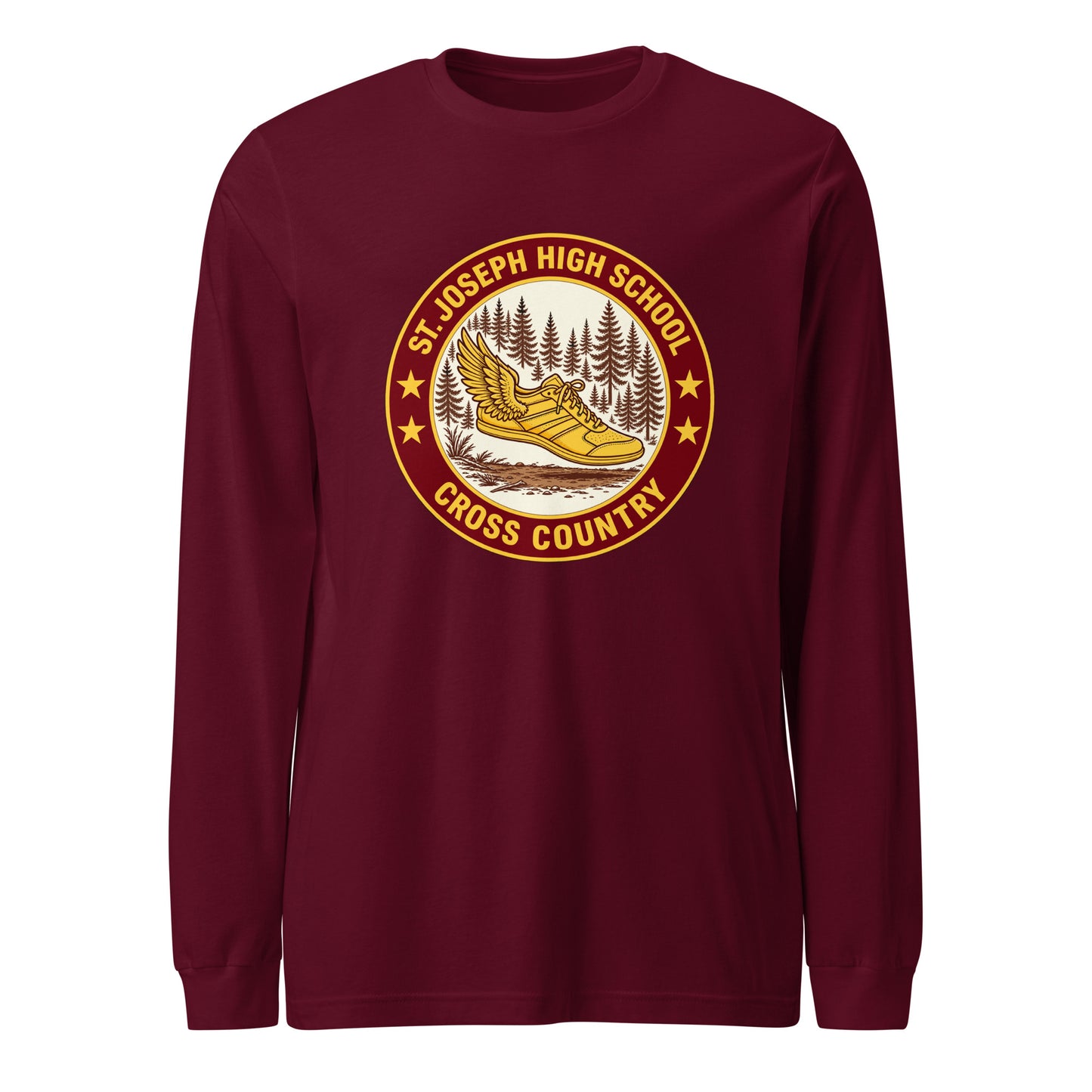 Performance | Long Sleeve Tee | St. Joseph High School - Cross Country | Badge Logo