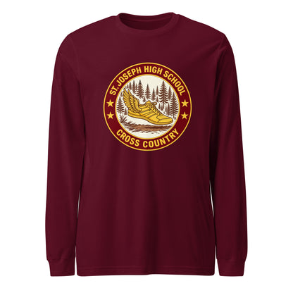 Performance | Long Sleeve Tee | St. Joseph High School - Cross Country | Badge Logo