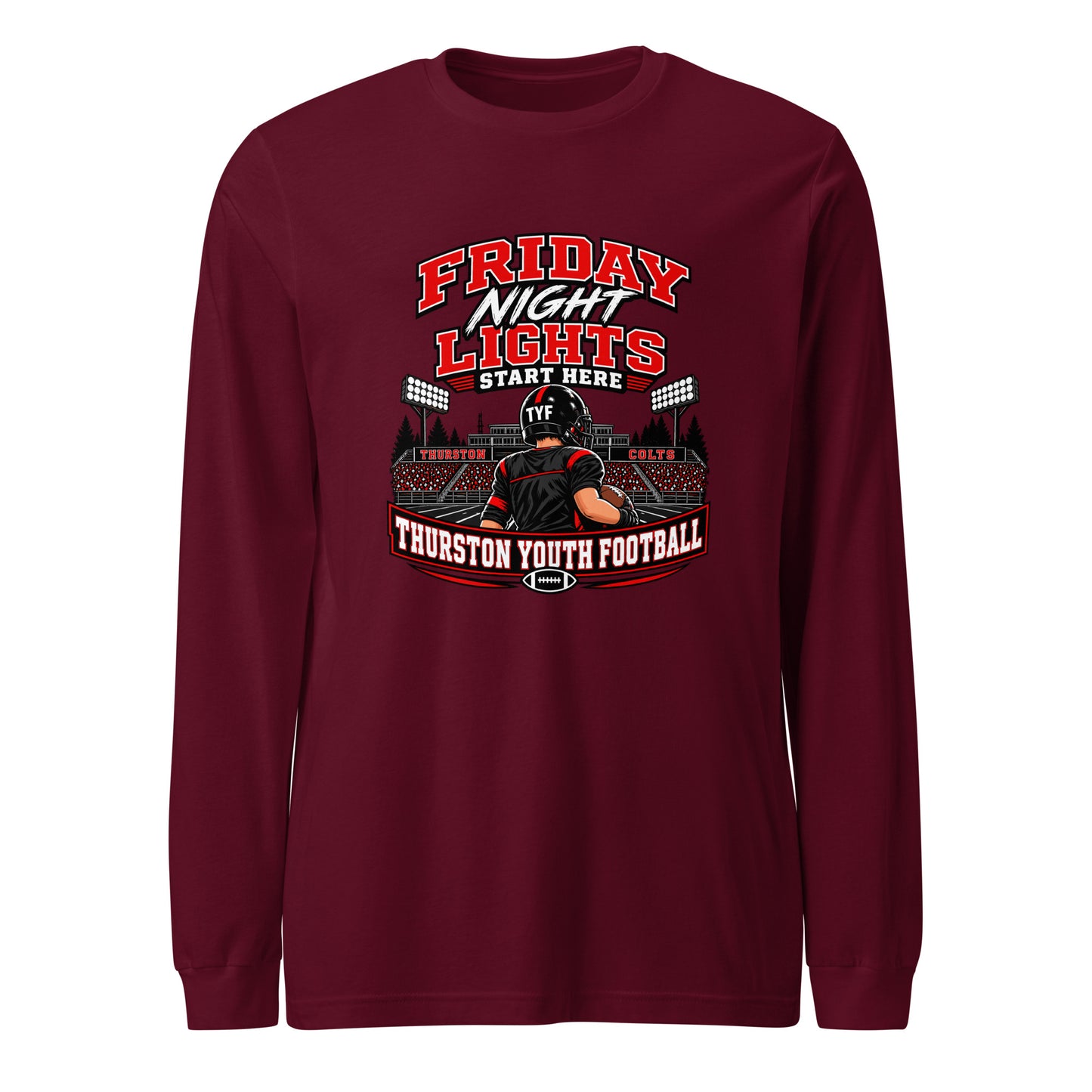 Performance | Long Sleeve Tee | Thurston Youth Football | Vanguard Logo