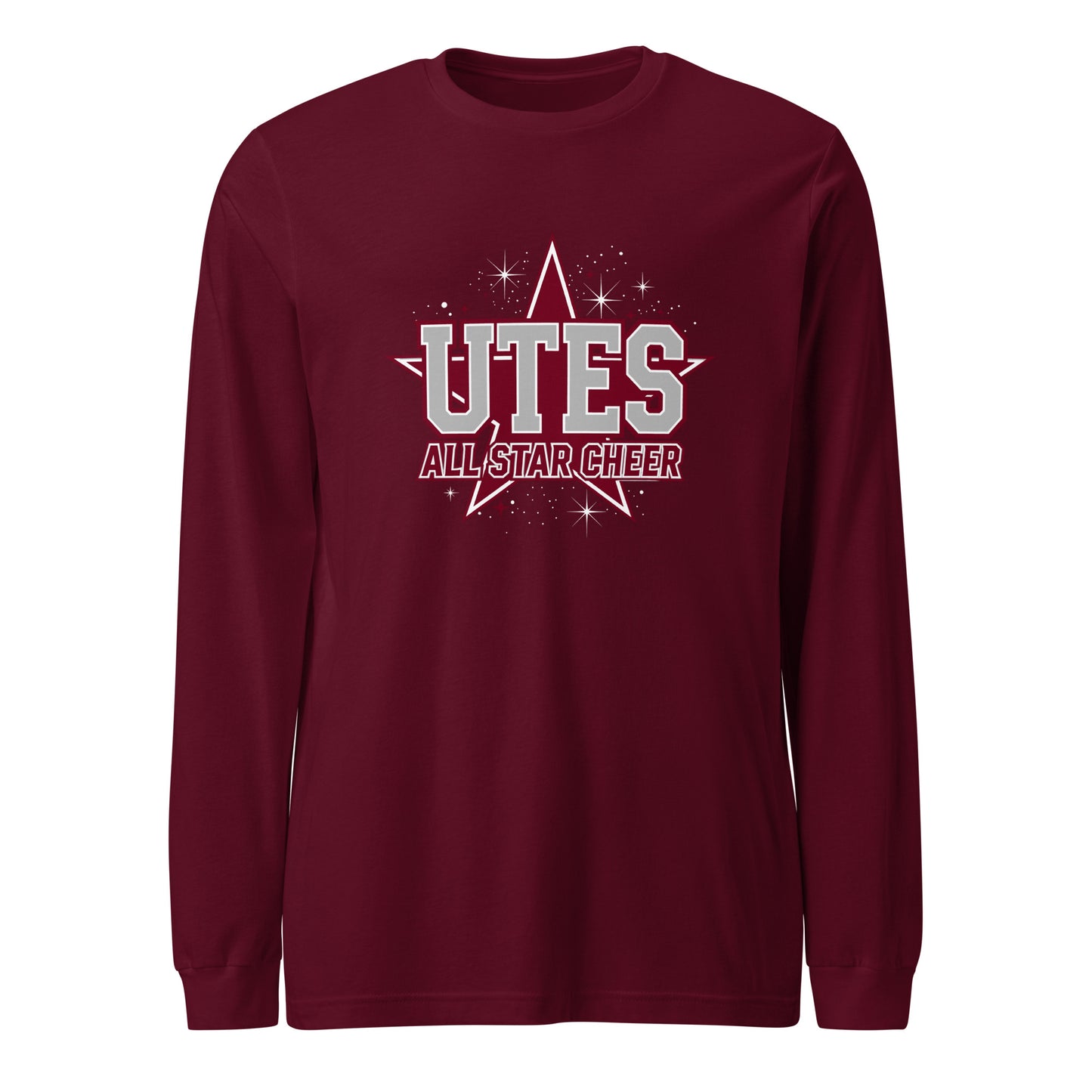 Performance | Long Sleeve Tee | Utes Allstar Cheer | Crest Logo