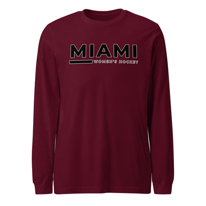 Performance | Long Sleeve Tee | Miami Women's Hockey | Lettermark Logo