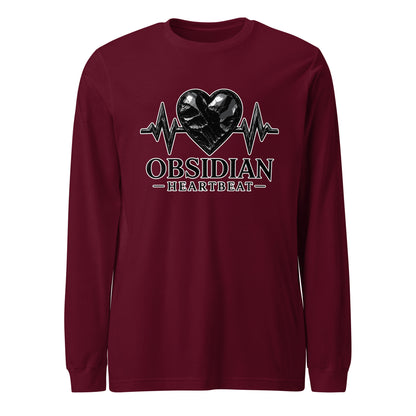 Performance | Long Sleeve Tee | Obsidian Heartbeat | Pulse Athletics Logo