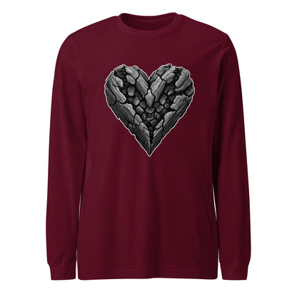 Performance | Long Sleeve Tee | Obsidian Heartbeat | Emblem Logo
