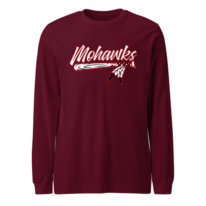 Performance | Long Sleeve Tee | Mohawks Baseball 8u | Emblem Logo