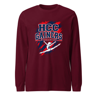 Performance | Long Sleeve Tee | HCC Gymnastics | Crest Logo