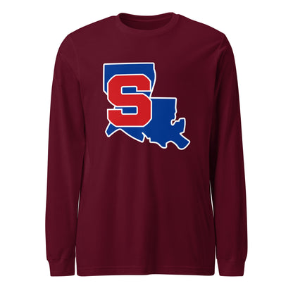 Performance | Long Sleeve Tee | Louisiana Slam Baseball | Crest Logo